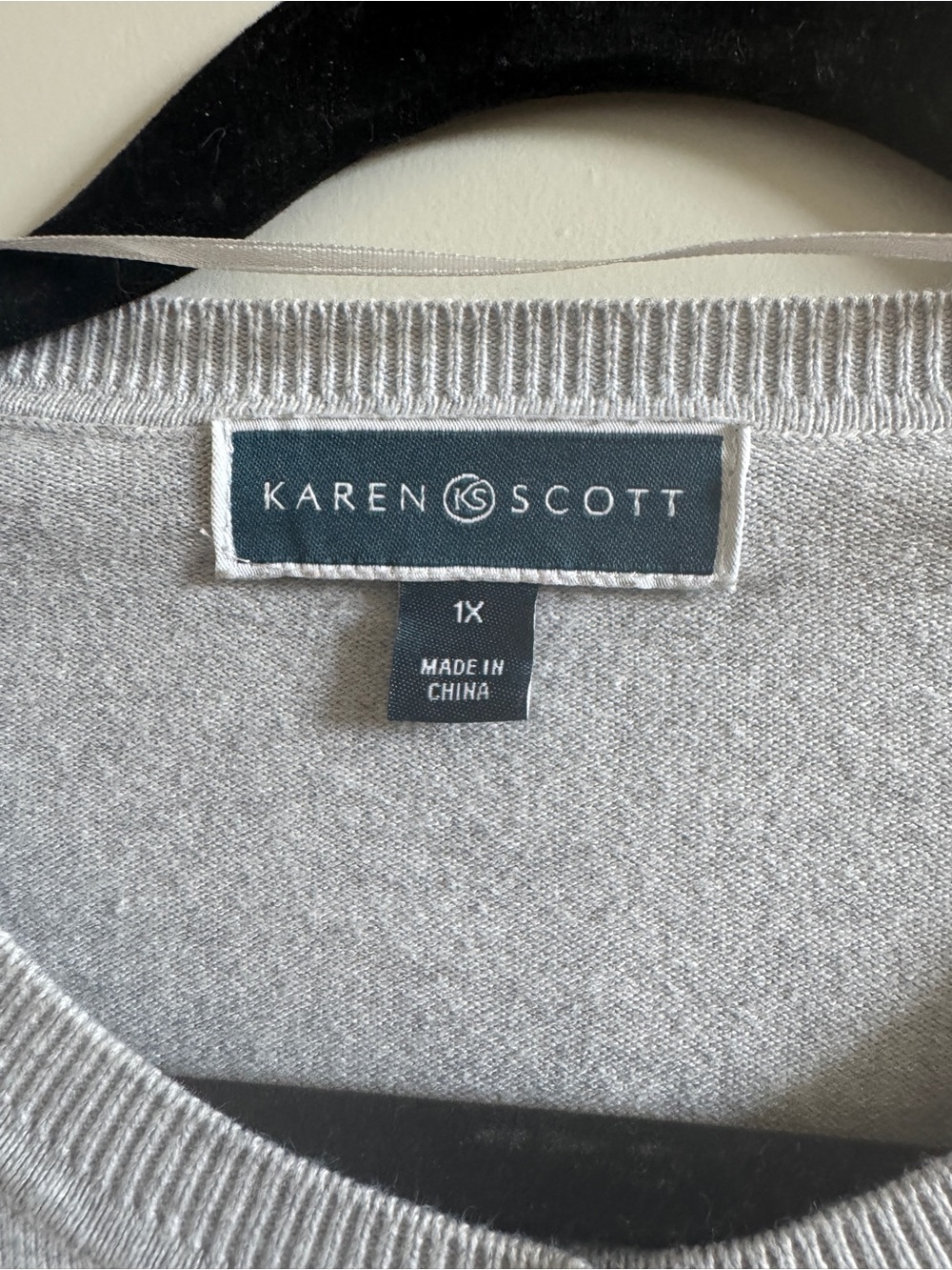 Karen Scott Light Gray Button-Front Men's Cardigan Sweater - Picture 2 of 3